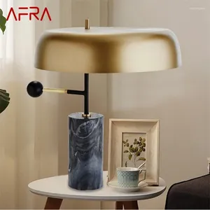 Tischlampen Afra zeitgenössische Lampe Design Luxus schwarzer Schreibtisch Home Led Marmor Dekorative für Foyer Wohnzimmer Büro Schlafzimmer
