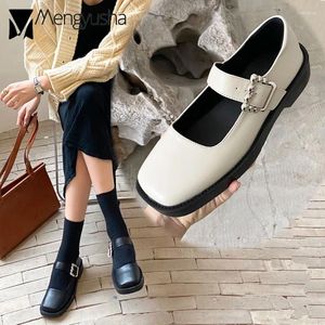 Scarpe casual giapponese MARY JANE DONNE DURNO CINTURA BELLA LOLITA FLATS DAGNI RETRO FAIRY BOLLE CREPEVERS DONNA DONNA ESPADRILLES