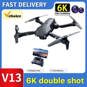 DRONES V13 Radiokontrollerad drönar Aerial Camera High-Definition Professional Aircraft RC Aircraft Small Childrens Helicopter Toy S24525