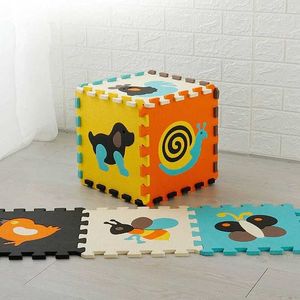 Play Mats 30*30*1cm Cartoon Animal Pattern Play Mats Puzzles EVA Foam Floor Pad For Children Baby Play Gym Crling Mats Toddler Carpet