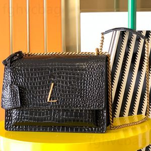 Torby wieczorowe luksusowe designerskie torba crossbody oryginalne skórzane kobiety mody średnie torebki damskie łańcuch ramię worki pochette