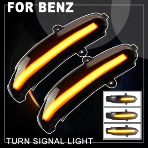 2piece LED Flowing Turn Signal Sequential Side Mirror Indicator Light For Mercedes Benz C Class W203 S203 CL203 2001-2007