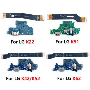 Ny USB -laddare laddningsportdockanslutningskort flexkabel för LG K22 K41S K42 K52 K50S K51S K51 K61 K62