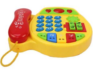 Telefones de brinquedo Childrens Phone Criança Toy Baby Telefone Música multifuncional brinquedo 6-12 meses 1-3 anos Plástico educacional S2452433 S2452433