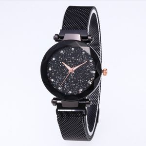 Заводская оптовая торговля алмазом -звездным небом красивые кварцевые женские часы Ladies смотрят Fahsion Женщина повседневные наручные часы Full Black 288b