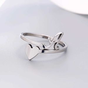 Couple Rings Home>Product Display>Fashion>Silver 26 Letter Love Ring>Stainless Steel Open Ring>Womens Couple Original Name Finger Jewelry Gifts S2452455