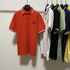 CP-Shirts Polo-Hemd-Herren Designer T-Shirt Neue hochwertige Sommer lässige lockere Baumwolle kurzärärmische gestickte Brustlogo Lappel T-Shirt Männer kurze Polo-Hemden