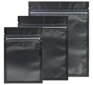 Assorted Sizes Matte ClearBlackBlack Zip Lock Bags 100pcs PE Plastic Flat Ziplock Package Bag 2010224409269