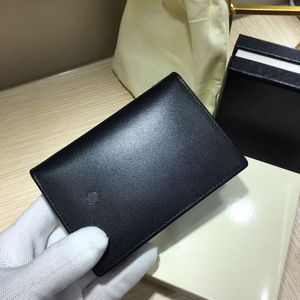 Wallet Card Designer Card Luxury Purse Mini Wallet Card Holder Men's Wallets Fashion Black Wallet with Original Box Top Quality Genuine Leather