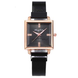 2024 2024 Tiktok Milan Square Watch Waterproof Fashion Trend Student Lazy Man Network Red Quartz Womens