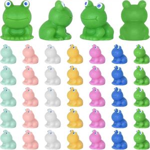 Party Supplies 100/50st Harts Mini Grods Miniature Figures Tiny Sweet Frog Figurine Moss Landscape Model for Garden Home Decor