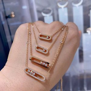Pendant Necklaces Cmon Kstar Classic 925 Sterling Silver Plated 18K Gold High Quality Mobile Diamond Womens Necklace Pendant Exquisite Gift S2452599 S2452466