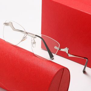 Designer Sunglasses Frames Fashion Sunglass Women Mens Irregular Silver Metal Frame Optical Prescription Glasses Eyewear Brand Glasses 261i