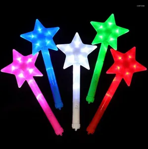 Favor favorita 20pcs estrela gole varinha de brilho LED LIGHT UP Wand Sticks Sticks Super Birthday Birthday Halloween Ação de Graças de Ação de Graças