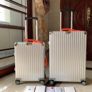 ホイール付き旅行スーツケースデザイナー荷物アルミニウム合金搭乗ケース大容量トラベルトロリーケースレジャースーツケースハンドラガ