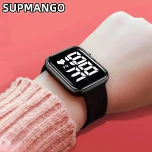 Y14 Digital LED relógios Candy Color Silicone Touch Screen Digital Watches Mulheres Menino Crianças Bracelete Sportswatch de pulso