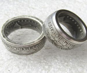 Morgan Silver Dollar Ring 039eagle039 Silver Splated ręcznie robiony w rozmiarach 8168757610