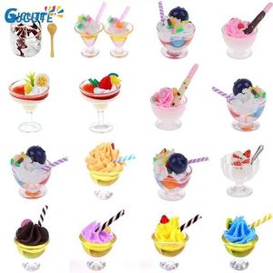 Kitchens Play Food 1 beverage ice cup set model pretending to play mini food suitable for playing house toy doll accessories mini doll house d240525