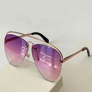 Fettpilot solglasögon för kvinnor män guld lila till rosa gradient mode solglasögon occhiali da sole firmati uv400 glasögon med ruta 230h