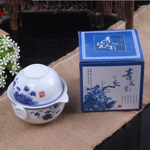 Wasserflaschen China gutes Produkt Kuaikebei -Tee -Set umfassen 1 Pot Cup hochwertige elegante Gaiwan Schöne und einfache Teekannenkessel