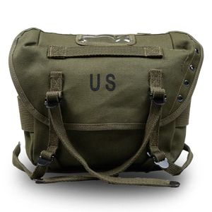 M1961 Military bag Butt Pack US Vietnam Canvas Storage Rucksack Combat Gear with Straps Tactical Retro WW2 War 240518