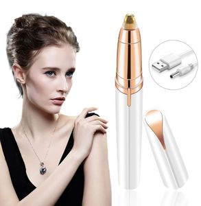 5 färger USB Electric Eyebrow Trimmer Makeup Mini Eye Brow Shaver Razor Portable Epilator Facial Hair Remover For Women6810826