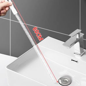 1/2pcs Super Long Rohr Baggerbürste Badezimmer Haarkanal Waschbecken Reinigung Pinsel Flexibler Abfluss Reiniger Clog -Stecker -Loch -Entfernerwerkzeug