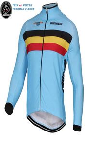 NEW Thin Or Winter Thermal Fleece 2017 Belgium Belgian JIASHUO Classical RACE Team Long Cycling Jersey Shirts Tops Breathable 9044870