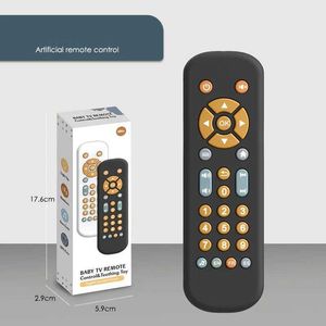 Baby Toy Baby simulation TV remote control toy with music and lighting music baby toy sensor remote control childrens toy suitable for ages 1 2 and 3 S2452433