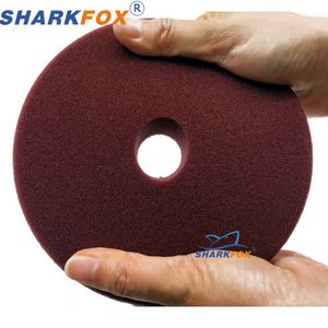 Sharkfox 5Inch(125mm) Car Sponge Buffing Polishing Pad Flat Polish Pad with Hook&Loop Removes Scratche For Polishing/Waxing