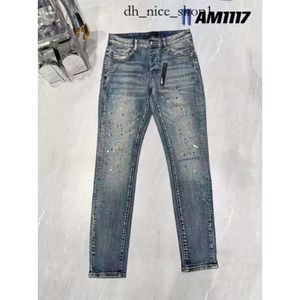2024 New Amis Jeans مصمم جينز جينز جينز جينز Ksubi جينز شارع High Street Hole Star Patch Men's Womens Star Stretch Stretch Fort Fit