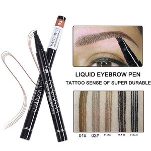 Ögonbrynsförstärkare Drop Handaiyan Pencil Waterproof Fork Tip Tattoo Pen 4 Head Fine Sketch Liquid Henna Enhancer Dye Tint Leverany Heal Otjyd