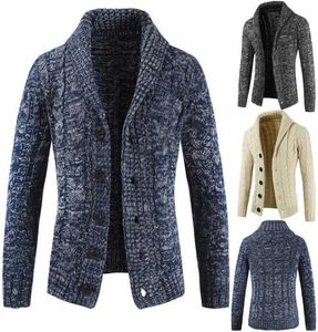 SWEATER MĘŻCZYZN 2021 Jesienne i zimowe nowe męskie swetra Lapel Lapel Button Kopa SWEAT SWEAT TREAD Tide Warm Y09073188218