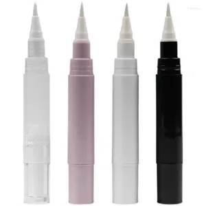 Bottiglie di conservazione 100pcs 5 ml di eyeliner nero bianco vuoto bottiglia liquida per contenitore estetico con pennello con spazzola