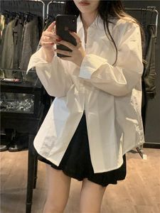 Женские блузки белые для женщин Harajuku Fashion с длинным рубашкой 2024 Blusas mujer de moda Слуша