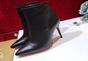 بيع كامل مصمم أزياء جديد Women039S الكاحل أحذية مجموعة متنوعة من أنماط من السوستة الجانبية المدببة S مثير WOM1762634