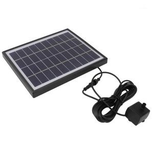 Trädgårdsdekorationer 12V 5W Solar Fountain Fountain Waterfalls Power Bird Bath Water Pump Floating9708697