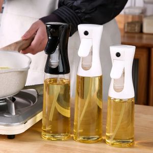 2024 200ml 300ml Oil Spray Bottle Kitchen BBQ Cooking Olive Oil Dispenser Camping Baking Empty Vinegar Soy Sauce Sprayer Containers for Oil