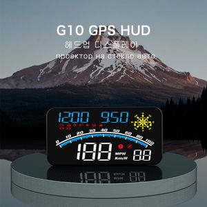 GPS Car HUD medidor Digital Speedometer Head Up Display Smart Speeding Alarm Lembrete Medidor para todo o Visor de carro MPH KMH