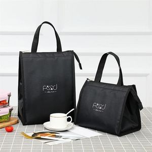 1 Pc Portable Unisex Lunch Bags Waterproof Food Picnic Box Bag Insulated Women Cooler Fresh Bento Pouch 240511