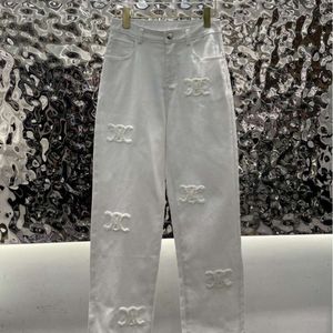 Basic Casual Kleider Handtuch gestickte Jeans individuelles Webenfärbenwaschprozess