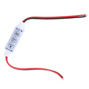 Controlador LED Dimmer DC 12V-24V Mini 3Key Controler Singring Color Led Strip Control Switch para 5050 2835 Luz de tira Dimmable