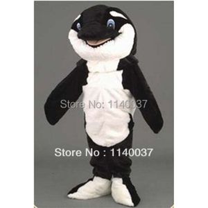 Orca adult plush mascot costume black whale sea animal creature mascotte outfit suit Mascot Costumes