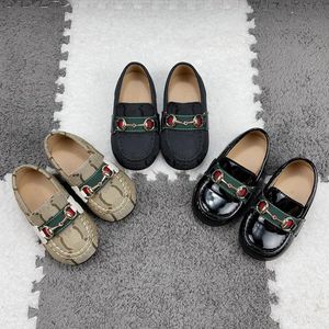 Sapatos de couro genuínos para crianças para crianças sapatos de casamento para crianças sapatos de cápsula de gestão de moda【code：L】 GUCCI