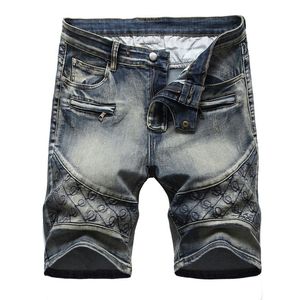 Jeans de grife de grife de grife de jeans masculinos masculinos Homens de bolso de zíper aro de bolso lava lutas lisadas Jeans azul