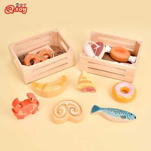 Kitchens Play Food Dessert seafood pretending to play in the kitchen childrens food toys imitating games kindergarten d240527
