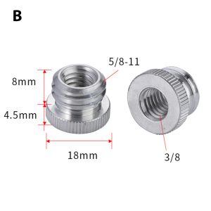 1PC 1/4 3/8から5/8レーザーレベルのための女性男性スレッドネジマウントアダプター