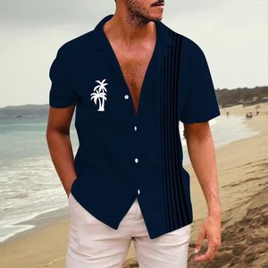 メンズカジュアルシャツファッションクラシックベーシックスリムホワイトシャツ男性半袖夏のストライプ印刷ケミーズhommes de luxe