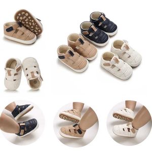 First Walkers New Baby Fashion Summer Sandals Baby Boys and Girls Shoes Rubber Soft Sole Anti slip Preschool First Walking Baby Crib Newborn d240525