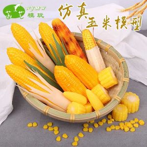 Kitchens Play Food Food corn crops vegetables and fruits toy models simulate food early education. Children pretend to play in a game house kitchen toys d240525